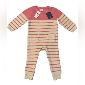 NWT Gap Baby Brannan Stripe One-Piece 12-18M
